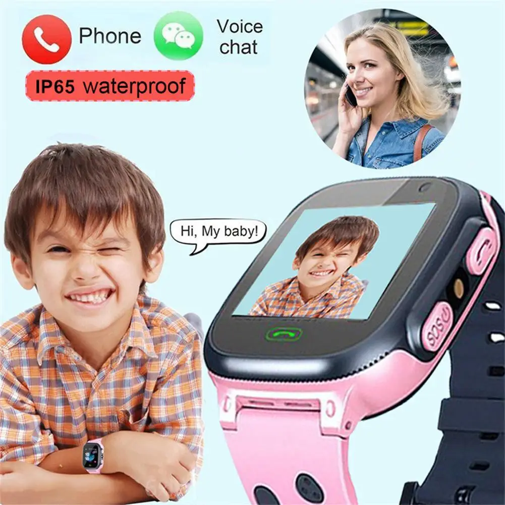 Advanced Kids GPS Smartwatch with GPS Tracking, SOS, and Waterproof Design for Active Kiwi Children