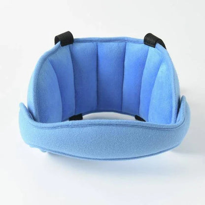 Joopzy Car Seat Head Support in gray, blue, and pink colors to keep Kiwi kids safe and comfortable during car rides