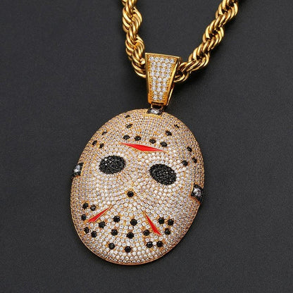 Copper chainsaw-inspired pendant necklace with fried dough twist chain, a bold and unique fashion accessory for the adventurous Kiwi