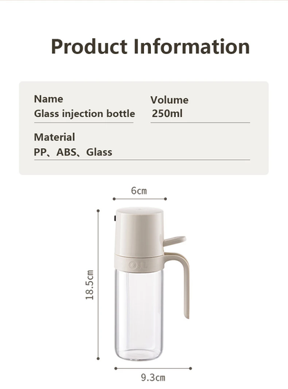 Versatile high-performance cooking oil sprayer made from durable borosilicate glass for precise oil misting and easy cleaning