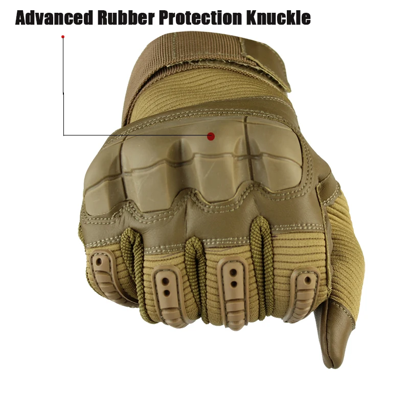 Touch Screen Military Full Finger Gloves with carbon fiber shell, breathable mesh, and shock-absorbing foam for Kiwi tech enthusiasts