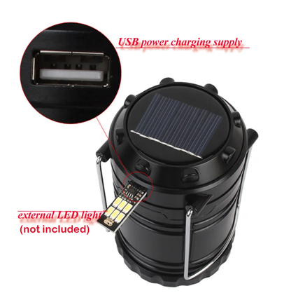 Compact, solar-powered lantern and power bank with glass top and stainless steel accents, perfect for outdoor adventures in New Zealand