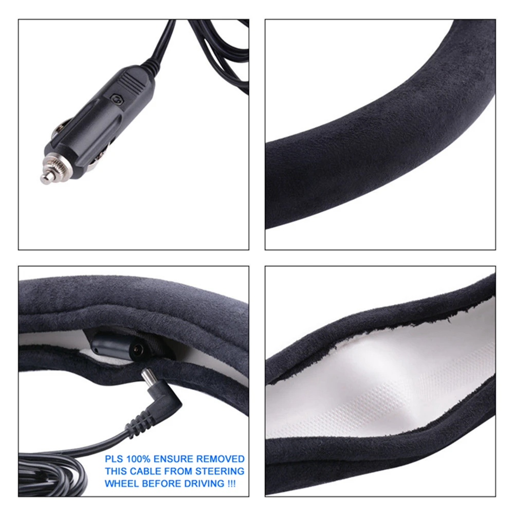 Toasty Toes Deluxe 12V Heated Steering Wheel Cover - Cosy and Warm Hands for Driving in New Zealand Winters