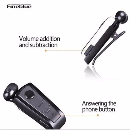 Compact, vibrating Bluetooth earphone in black and white colors with premium design and features for on-the-go Kiwis