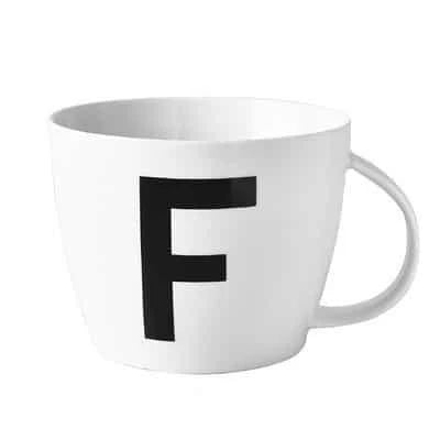 Personalized Initial Ceramic Mug with Sleek Minimalist Design and Eco-Friendly Materials