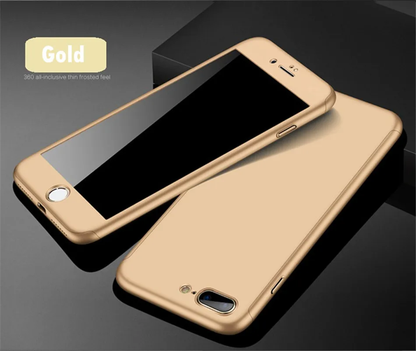 Ultra-Slim iPhone Case with Protective Glass - Sleek Design, 360-Degree Protection, Shatter-Resistant Screen