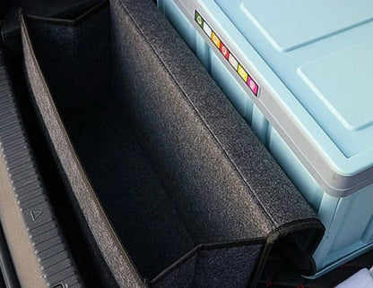 Premium felt foldable car storage box for organizing car interior items and accessories