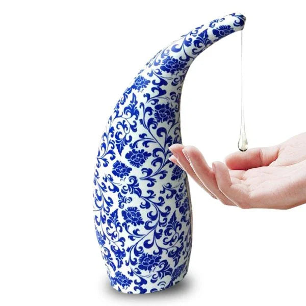 Touchless automatic liquid soap dispenser with infrared smart sensor for hands-free, mess-free soap dispensing in modern kitchen or bathroom