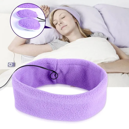 Cozy sleeping headphones with soft, adjustable headband and built-in speakers for a comfortable listening experience during sleep