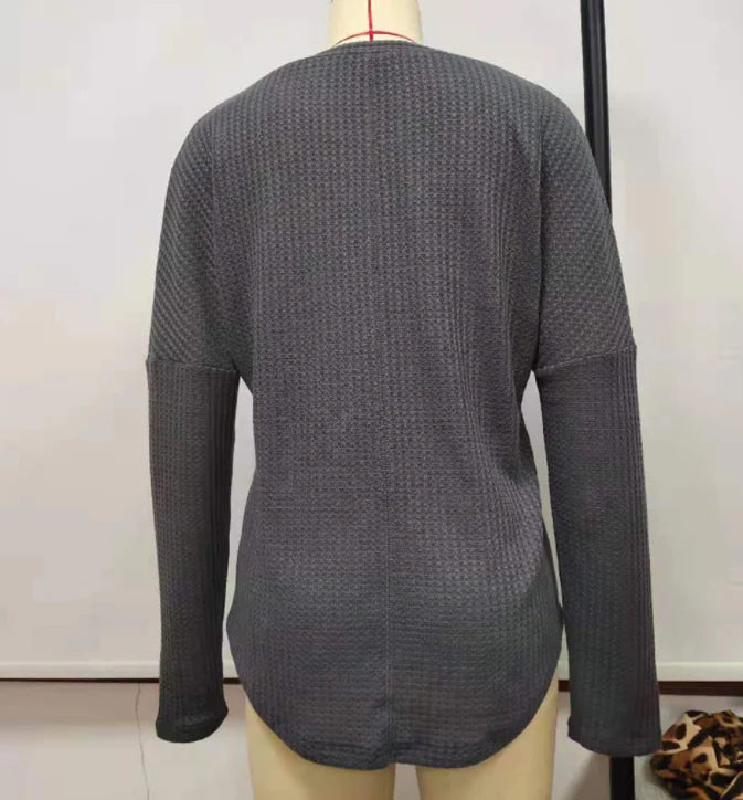 Comfy, cosy grey cardigan with a single-breasted design, perfect for everyday wear in New Zealand