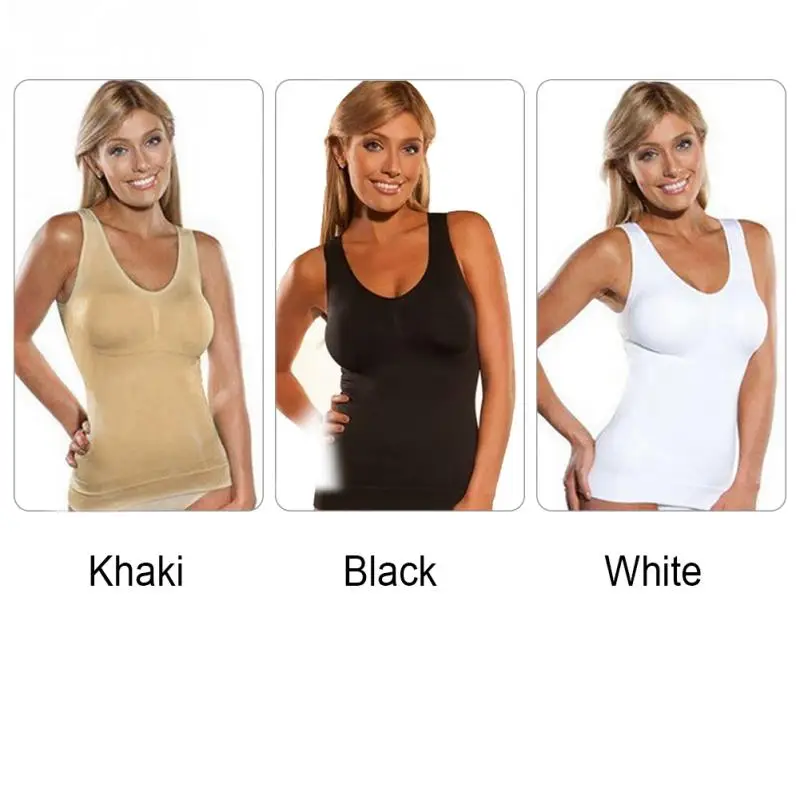 Women's slimming camisole with targeted compression and seamless design for a flattering, streamlined silhouette.