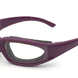 A pair of anti-spill sunglasses designed for use in the kitchen, featuring durable polycarbonate frames and lenses with UV400 protection.