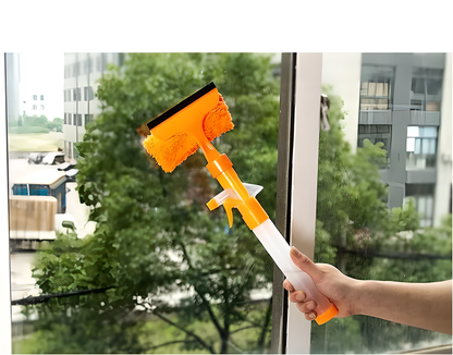 Premium 3-in-1 Spray & Brush cleaning tool with spray bottle, scrub brush, and wide-mouth design for New Zealand homes