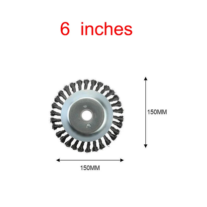 Unbreakable steel wire grass trimmer head with 360-degree cutting coverage for efficient lawn maintenance in New Zealand