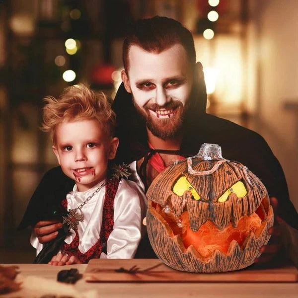 Gloween Interactive Halloween LED Pumpkin Lantern - a versatile lighting solution that creates a warm, spooky glow for Kiwi homes and events.