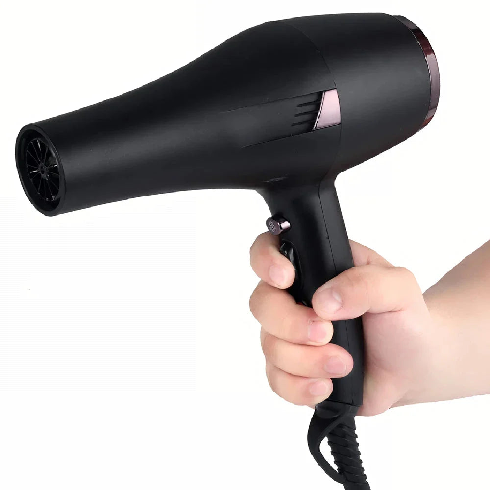 2400W professional hair dryer with hot and cold air settings, long power cord, and versatile styling options for salon-quality results at home