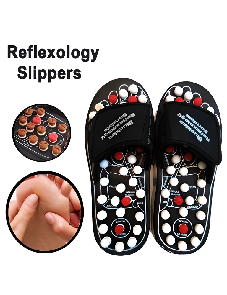 Comfort-Boosting Acupressure Massage Slippers for Foot Relief, Promoting Relaxation, Healing, and Overall Health