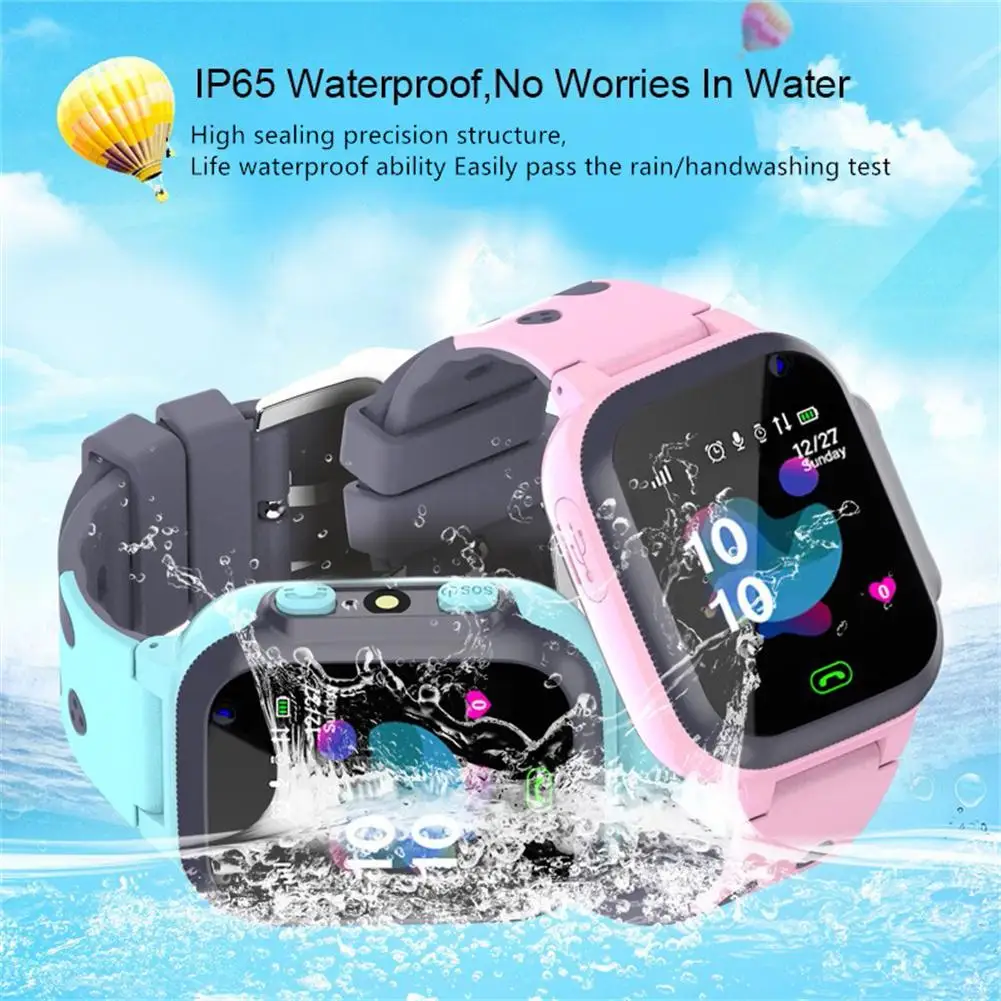 Advanced Kids GPS Smartwatch with GPS Tracking, SOS, and Waterproof Design for Active Kiwi Children