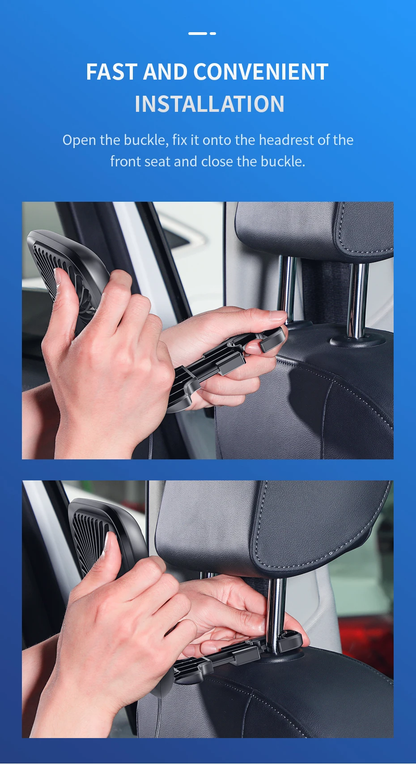 Baseus™ Portable Quiet Back Seat USB Cooling Fan with 3 Speed Adjustments, Powerful Airflow, and Compact Design