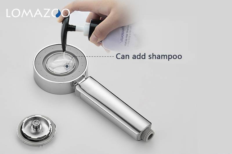 Dual-sided shower head with three spray modes and integrated shampoo holder - the ultimate bathroom upgrade for busy Kiwis