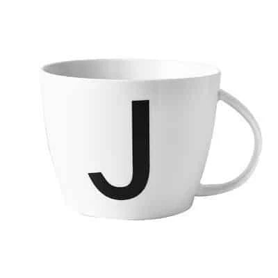 Personalized Initial Ceramic Mug with Sleek Minimalist Design and Eco-Friendly Materials