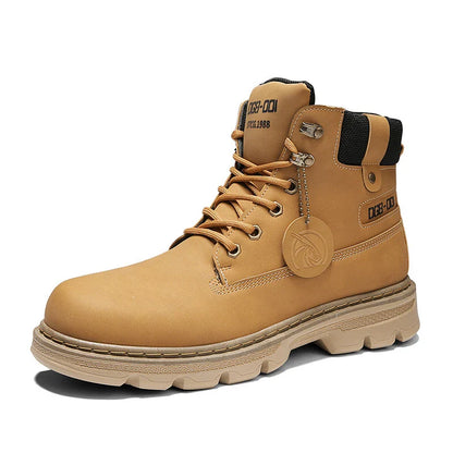 Pair of Desert Rhubarb Boots with thick soles and increased height for stylish casual wear