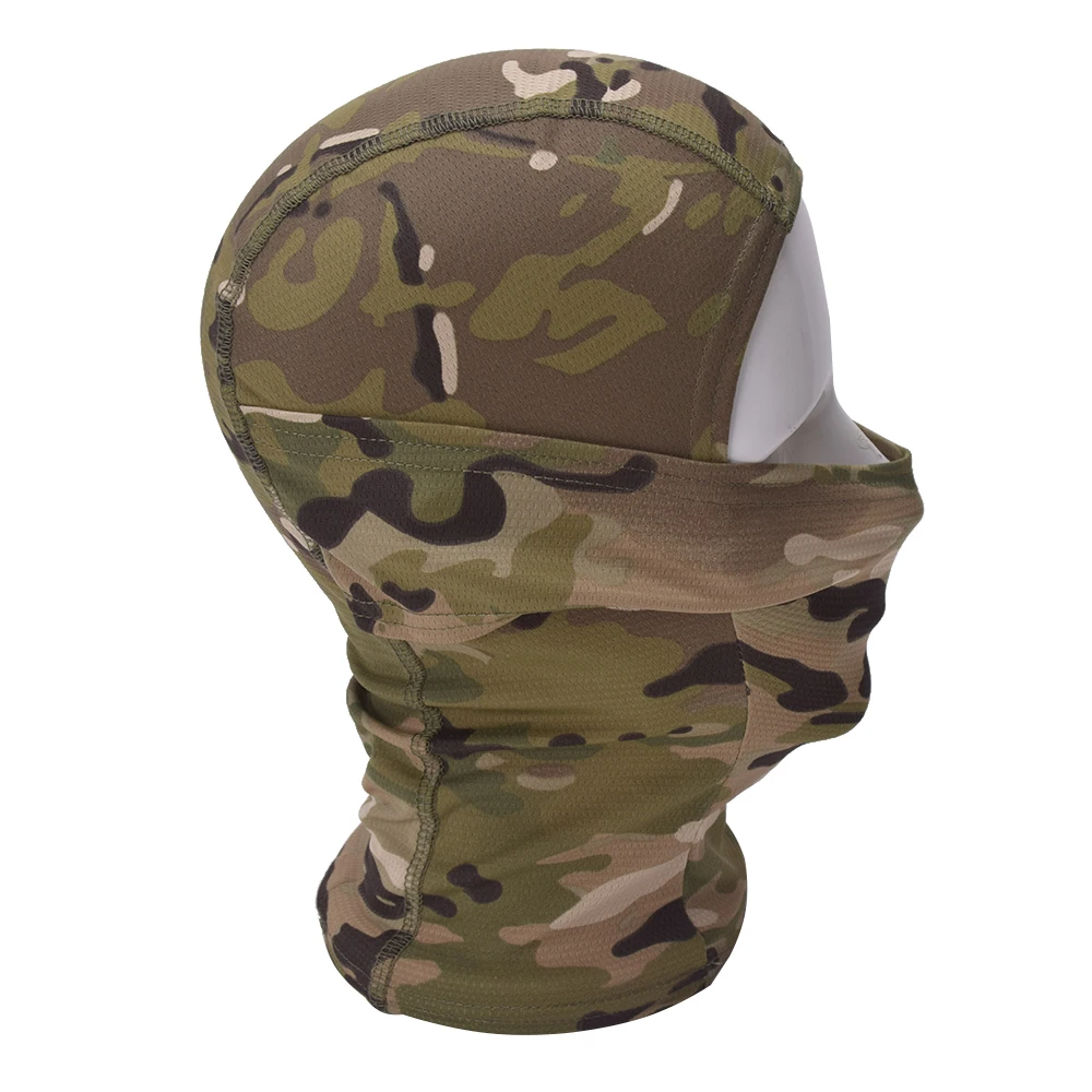 Tactical Camouflage Balaclava Mask with Breathable Polyester Material and Versatile Camo Designs