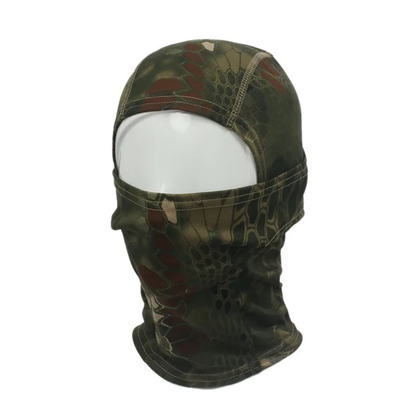 Tactical Camouflage Balaclava Mask with Breathable Polyester Material and Versatile Camo Designs