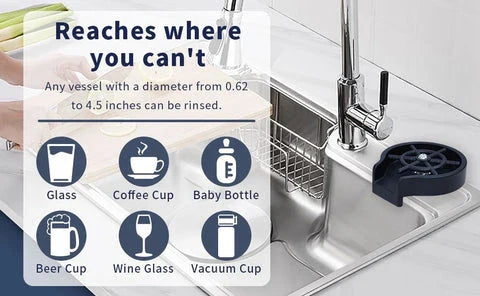 Enovo Glass Rinser - Automatic Sink Cup and Bottle Washer for Kitchen and Bar in New Zealand