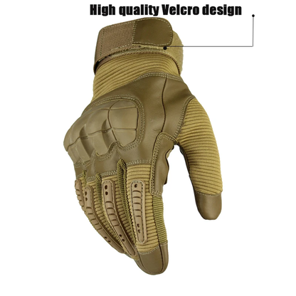 Touch Screen Military Full Finger Gloves with carbon fiber shell, breathable mesh, and shock-absorbing foam for Kiwi tech enthusiasts