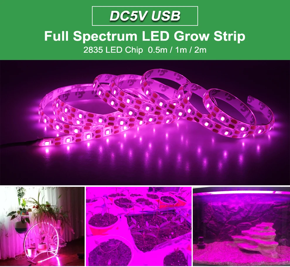 Waterproof Full Spectrum LED Grow Light for Indoor Plants - Provides Optimal Lighting for Vibrant, Healthy Greenery