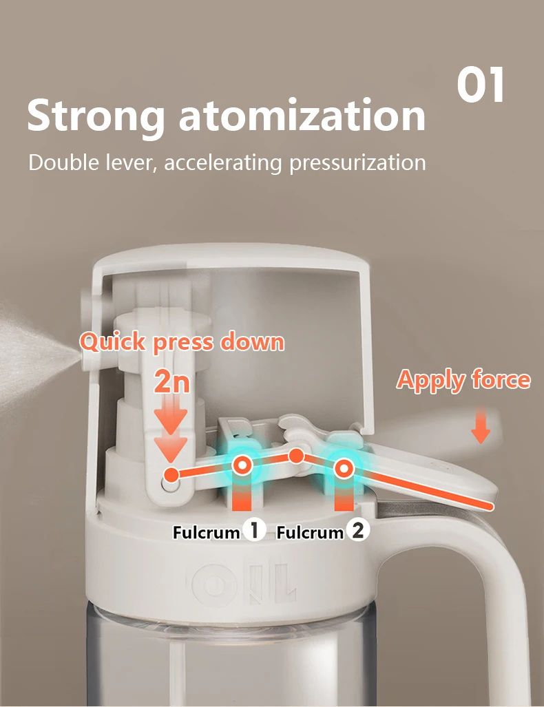 Versatile high-performance cooking oil sprayer made from durable borosilicate glass for precise oil misting and easy cleaning