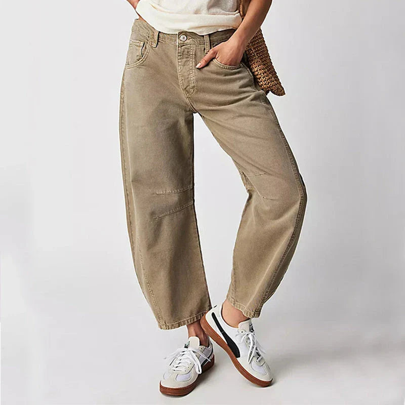 Fashion Loose Wide-leg Pants in Light Blue for Women - Comfortable and Stylish Summer Trousers