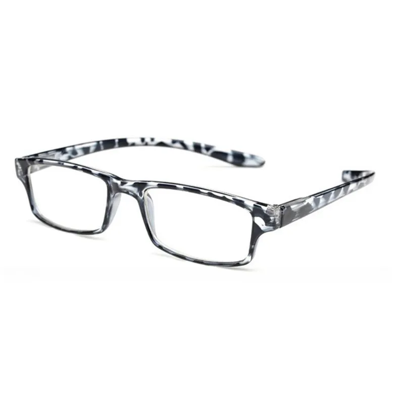 Ultralight self-hanging reading glasses with flexible, bendable frames, shatterproof polycarbonate lenses, and a stylish mirrored finish