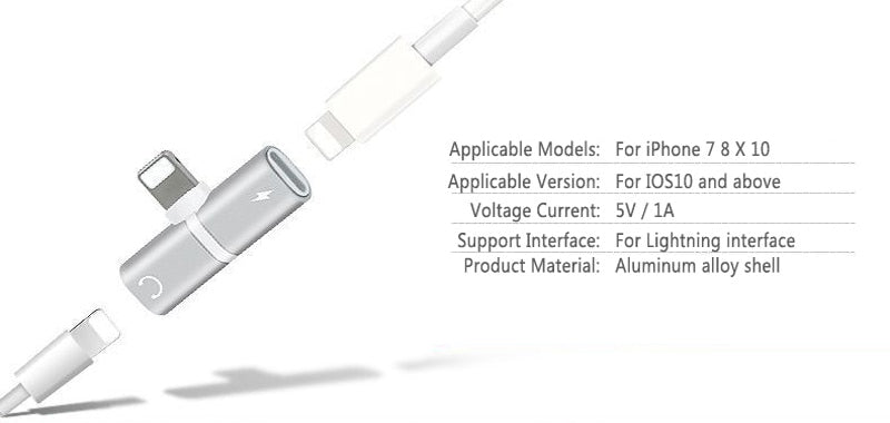 4-in-1 iPhone Lightning Adapter with charging, audio, calling, and device control capabilities