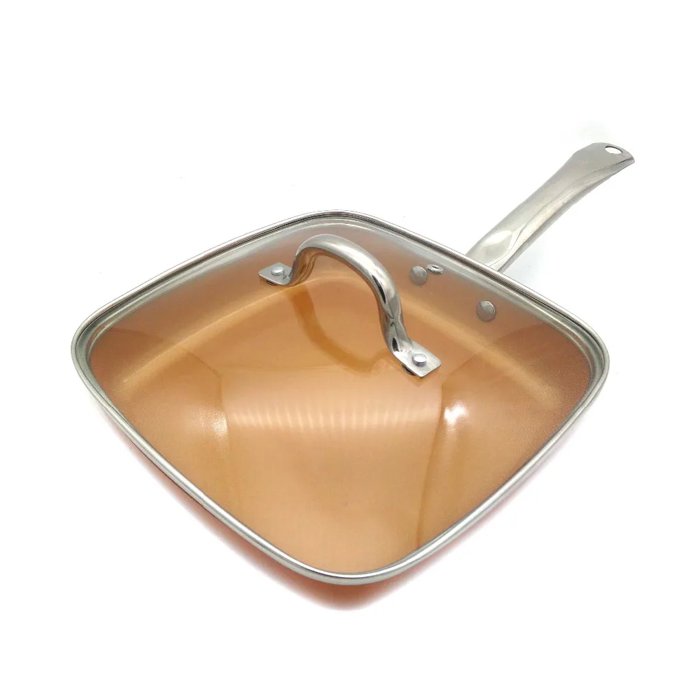 CermiTech™ Premium Non-Stick Copper Pans - Durable, Versatile, and Easy to Use Cookware