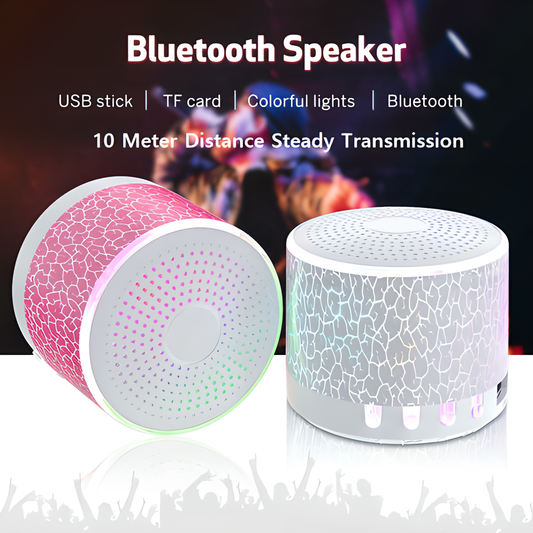 DancingLight™ Mini LED Bluetooth Speaker - compact, portable design with premium sound quality and advanced features