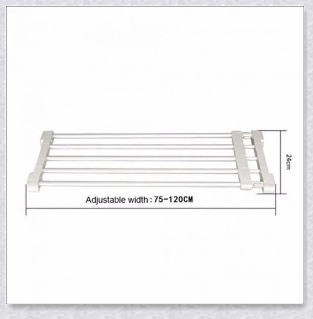 Fully Adjustable Retractable Indoor Pet Barrier with Durable Plastic-Coated Iron Pipe Construction