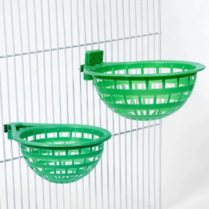 Durable plastic bird nest cage for various bird sizes, designed for comfort, safety, and easy cleaning