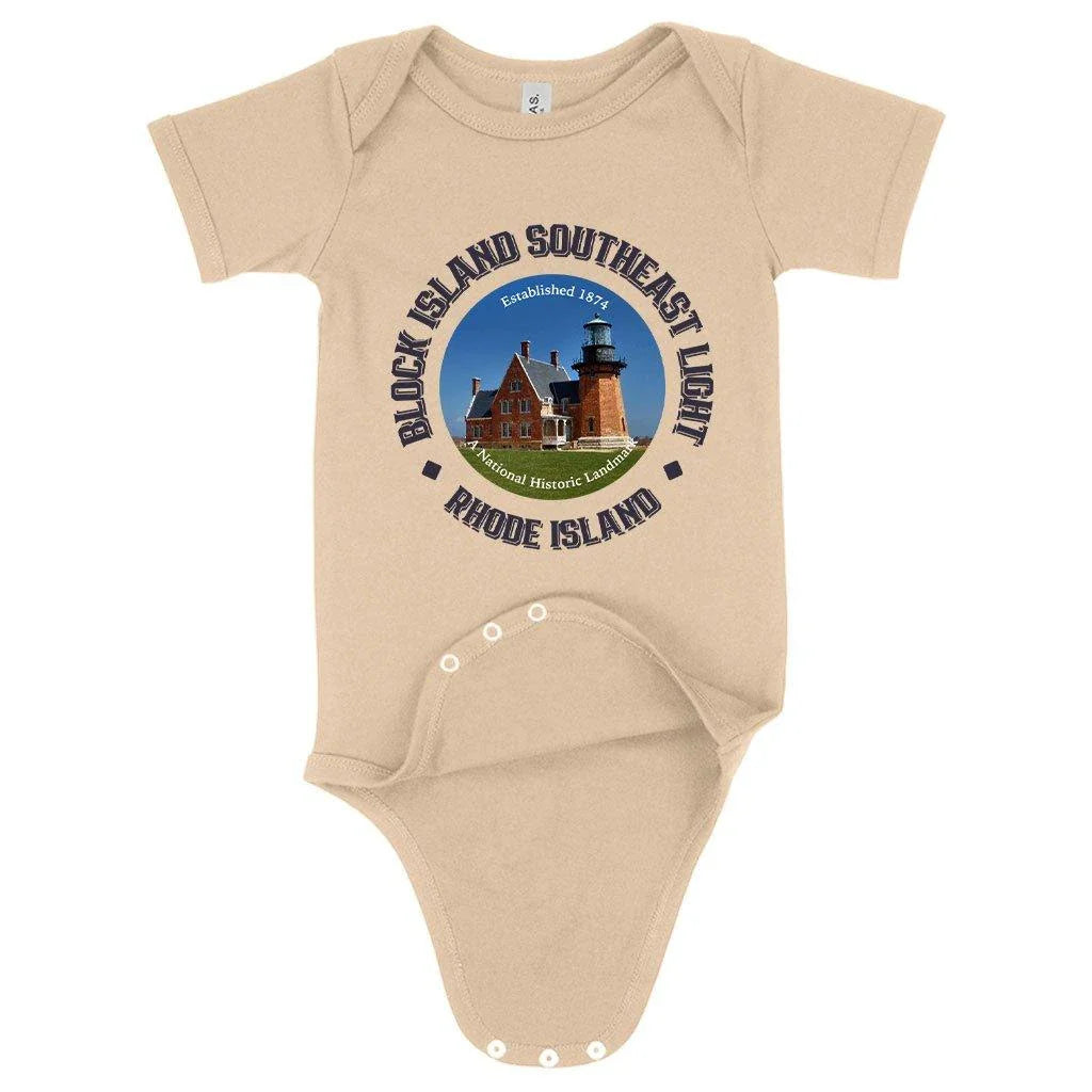 Comfy, soft and flexible Baby Jersey Block Island Onesie made with premium Airlume cotton for newborns and infants up to 24 months