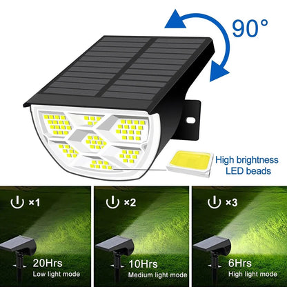 Outdoor Solar Landscape Spotlights with Multiple LED Options and Weatherproof Design for Enchanting Kiwi Gardens