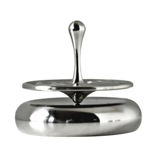 Elegant rotating gyroscope desk accessory with a mesmerizing, long-lasting spin