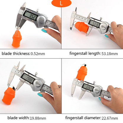 GardenBliss™ Pruning Knife & Finger Protector - Stainless-steel blade, silicone finger cover for safe and efficient gardening