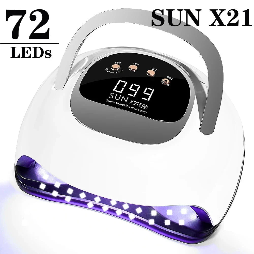 320W High Power UV LED Nail Lamp with 4 Timers and Smart Sensor for Salon-Grade Nails at Home