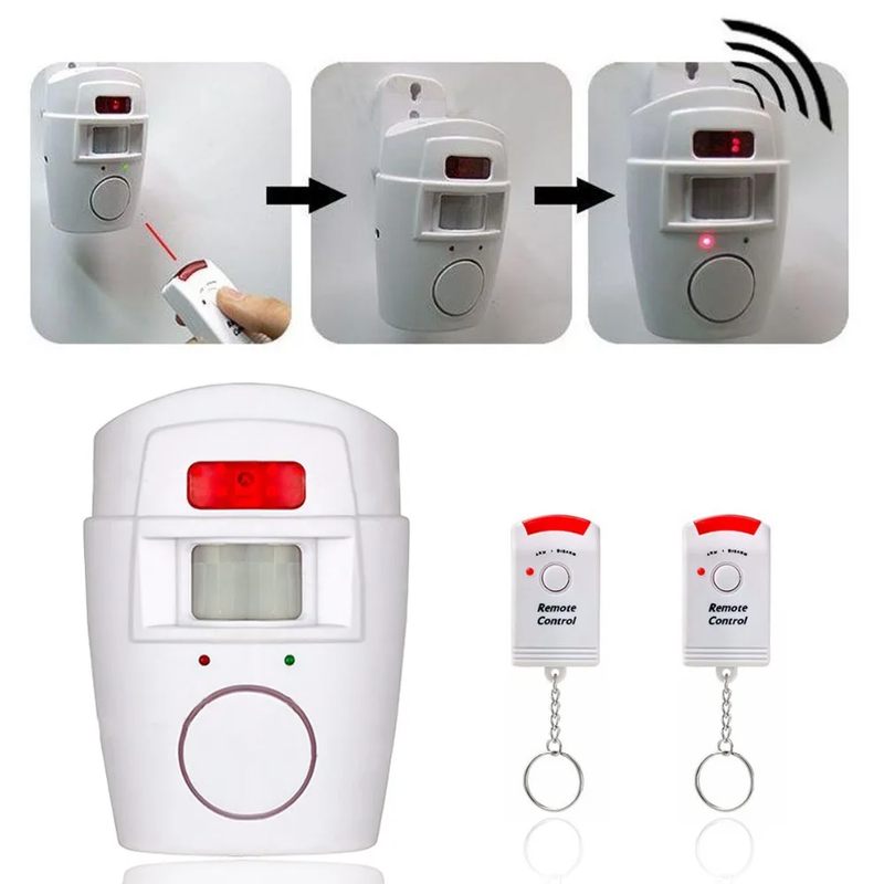 Shopfluxpro NZ Robust Wireless IR Motion Sensor Alarm Security System