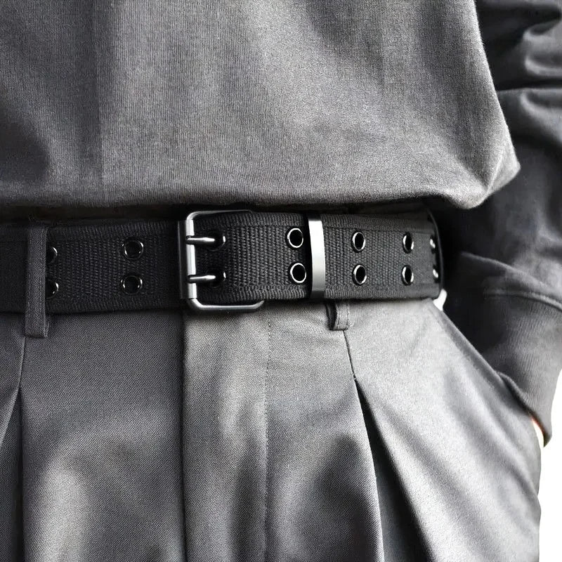 Ultra-Durable Woven Buckle Belt in Various Colors - Breathable, Adjustable Design for Kiwi Lifestyles