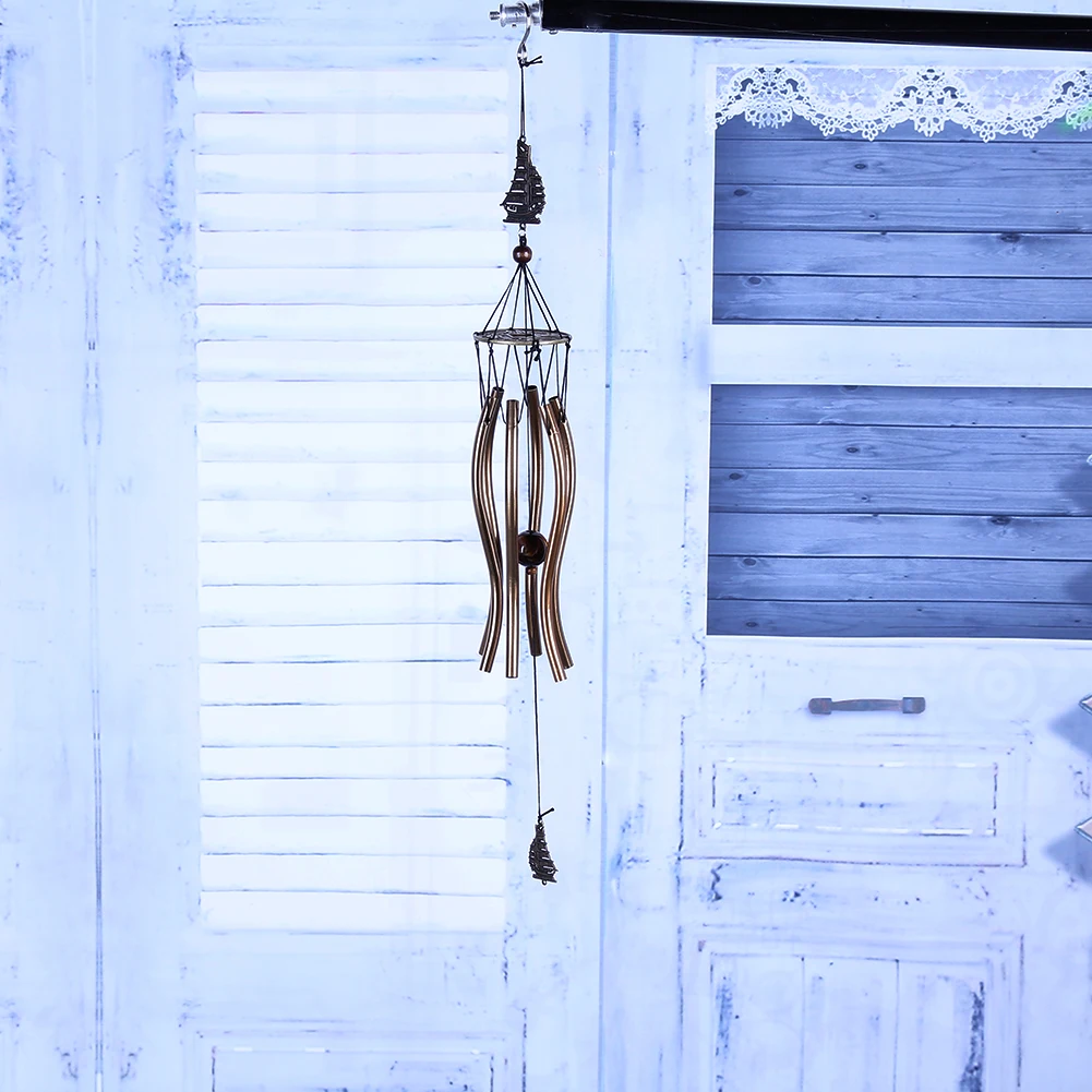 Antique-inspired aluminum wind chimes with a rustic design, producing a calming, melodic sound to enhance relaxation and mindfulness in your Kiwi home or outdoor space.