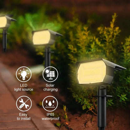 Outdoor Solar Landscape Spotlights with Multiple LED Options and Weatherproof Design for Enchanting Kiwi Gardens