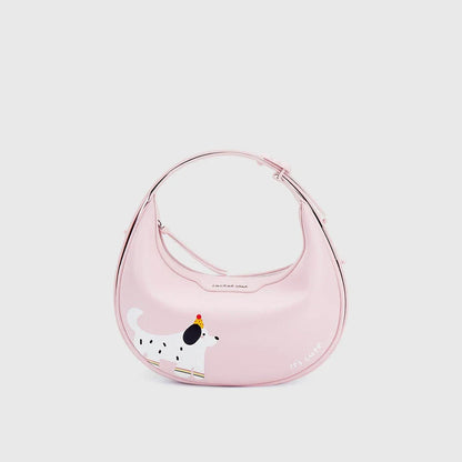 Stylish and functional Half Moon Bag in a chic pink colour, perfect for the modern Kiwi consumer