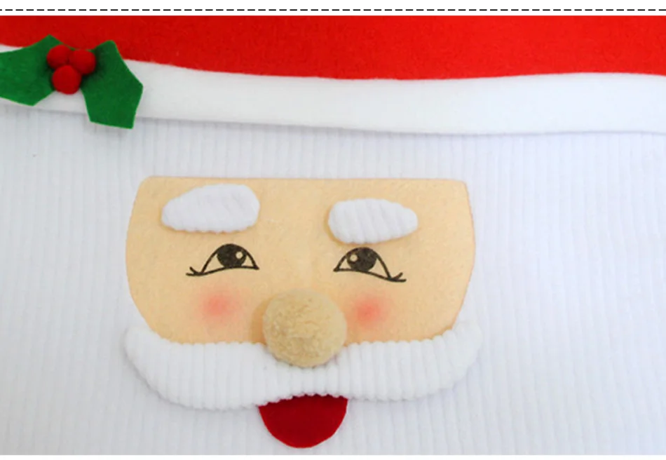 Christmas toilet seat cover sets featuring Santa Claus, Elk, Elf, and Snowman designs to decorate Kiwi bathrooms for the holidays